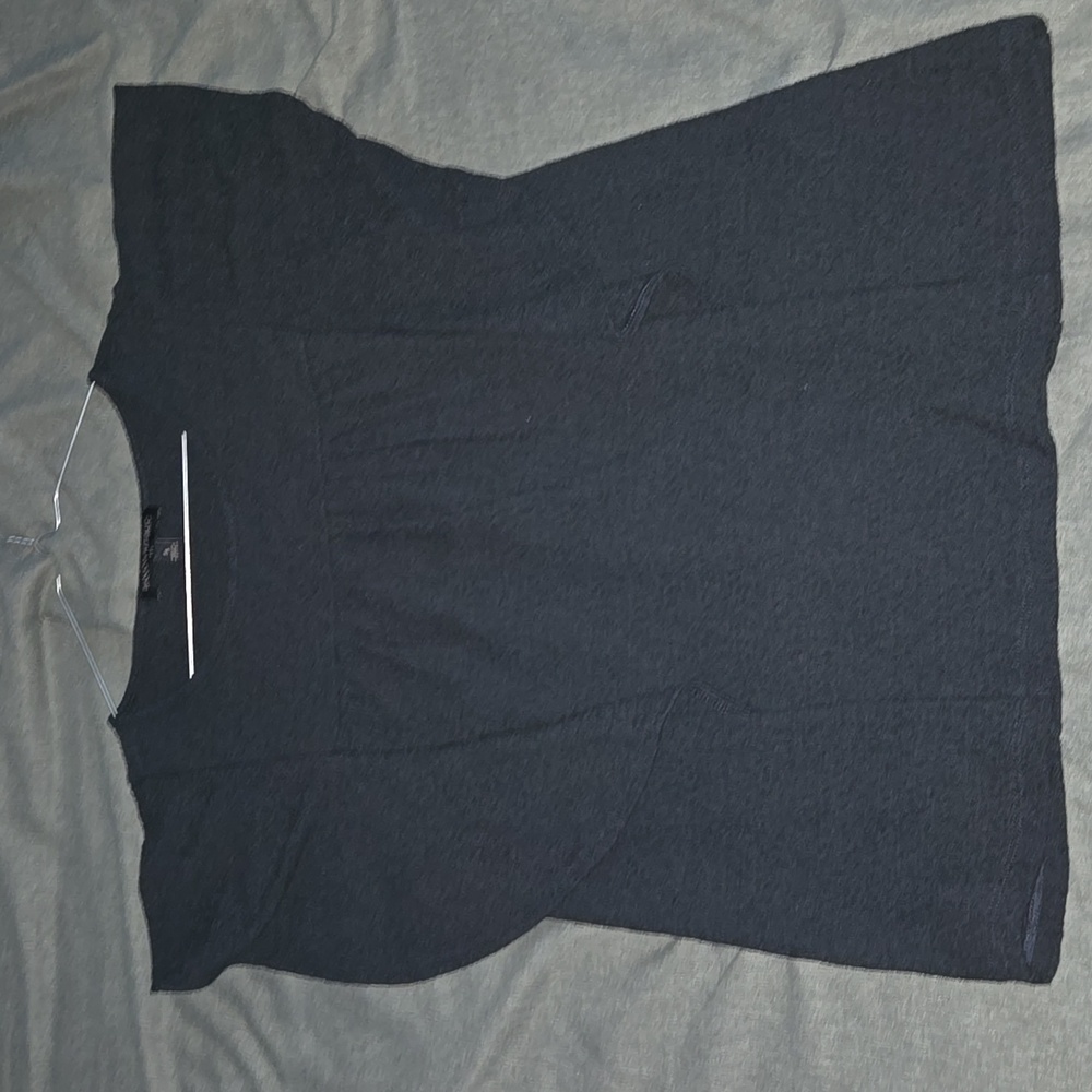 Banana Republic Black Flutter Faded Black Textured Top